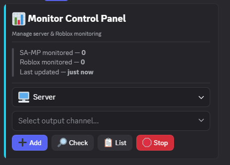 /monitor panel